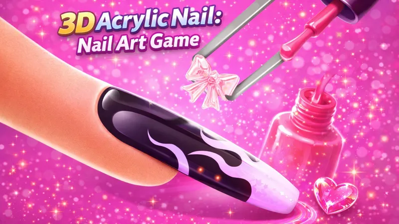3D Acrylic Nail: Nail Art Game