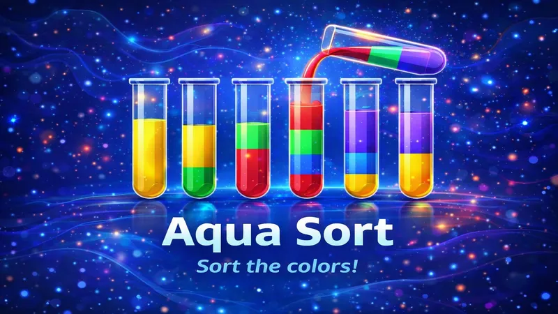 Aqua Sort: Wasserfarben-Puzzle