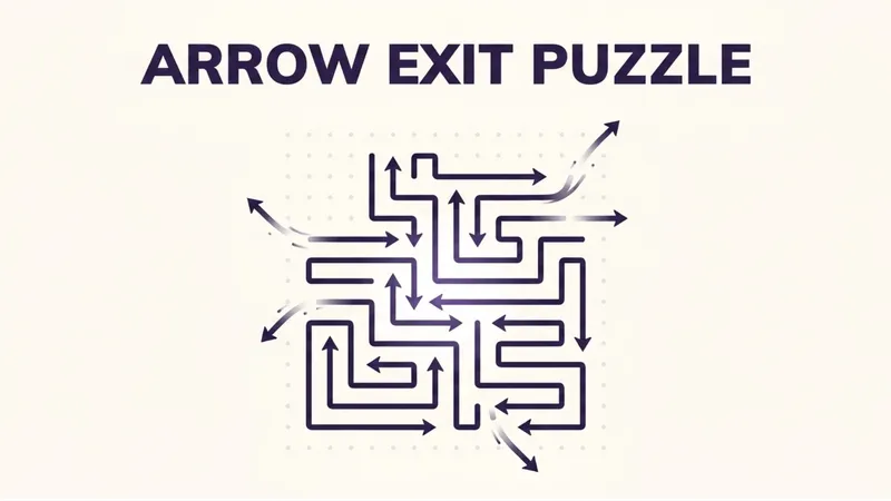 Puzzle di Uscita con Freccia