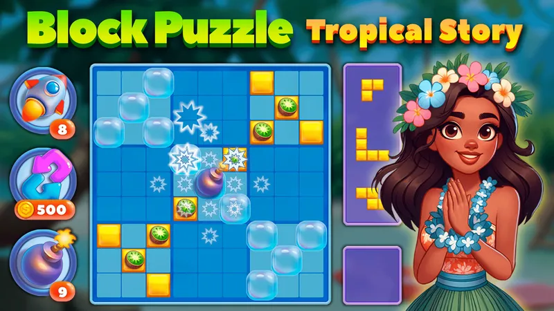 Block Puzzle Tropische Geschichte