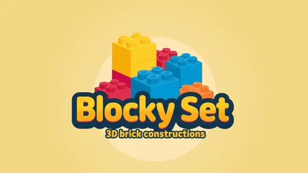 Blocky Set - 3D-Ziegelkonstruktionen