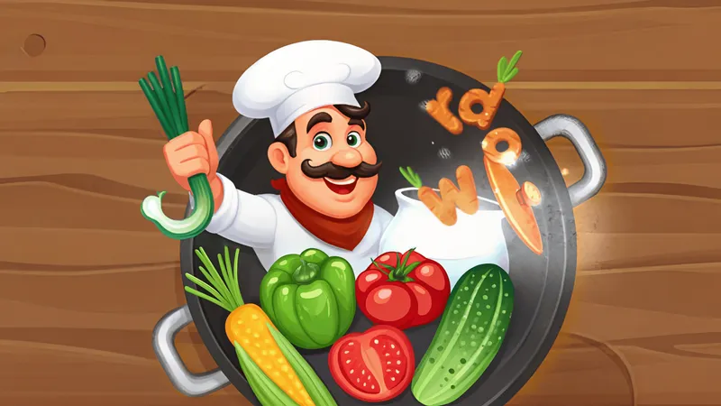 Kochbuchstaben - Wortsuche