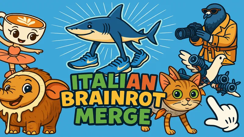 Italian Brainrot: Animali Merge Puzzle