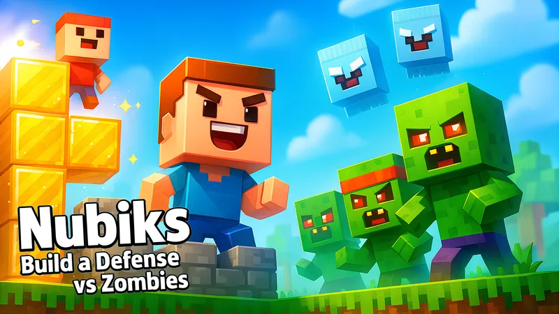Nubiks build a defense vs zombies