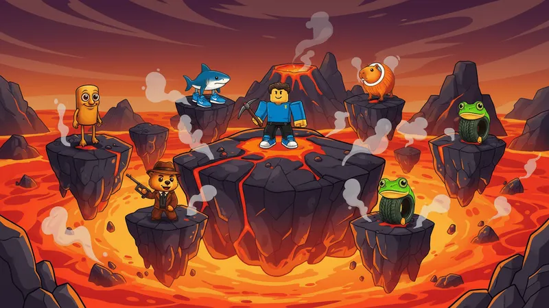 Obby: Brainrot escape from Lava