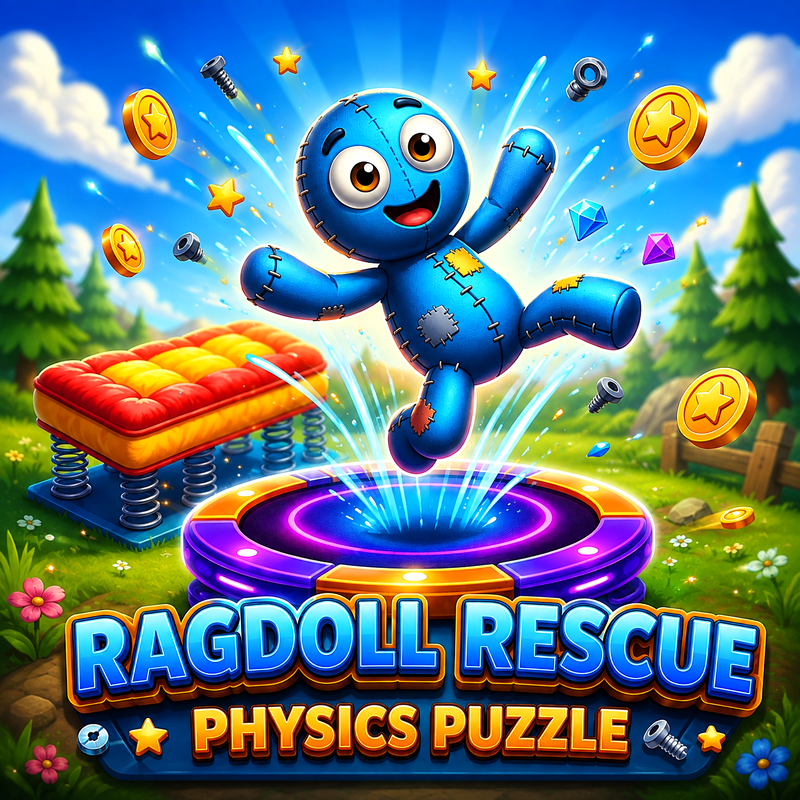 Sauvetage de Ragdoll : Puzzle Physique