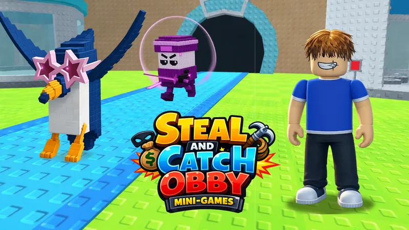 Steal and Catch Obby: Mini-Games