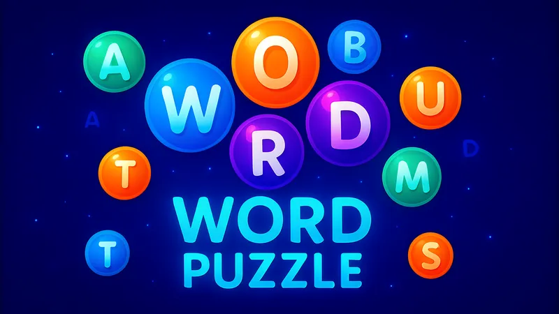 Wortpuzzle Verbinde Wörter und Buchstaben